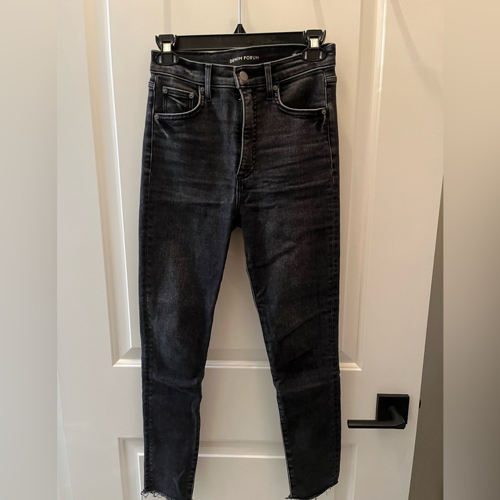 Denim forum Lola high rise skinny crop